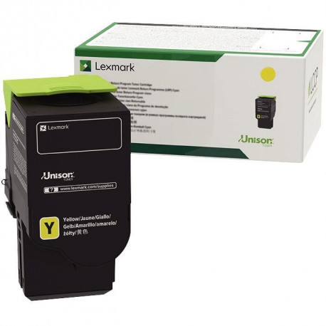 TONER À LA MARQUE LEXMARK C2320Y0 JAUNE