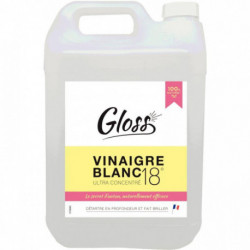 BIDON 5 LITRES DE VINAIGRE BLANC 18° GLOSS