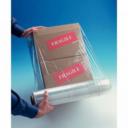 CARTON DE 6 ROULEAUX DE FILM ÉTIRABLE 0,45X300 M COULEUR TRANSPARENT