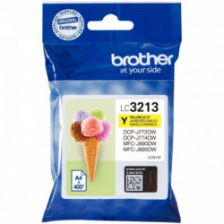 LC3213WY JAUNE GLACE  BROTHER  5ML 400P CART.J.ENC.