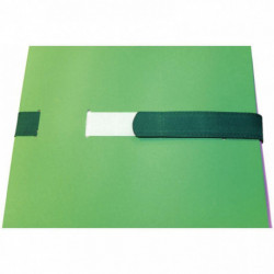 CHEMISE EXTENSIBLE À SANGLE VELCRO QUALITÉ TOILÉE FORMAT 24X32 CM VERT