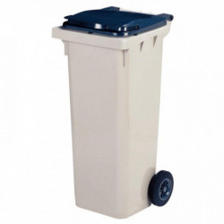 CONTENEUR 2 ROUES 120 LITRES 55,2X47,5X92,6CM GRIS