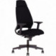 FAUTEUIL FARGO NOIR 110KG SUP .LOMBAIRE SYNCHRONE PP 70% RECYCLE