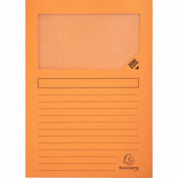 POCHETTES ORANGE PQT 100  FAB FRANCE COIN  PAPIER FOREVER 120G