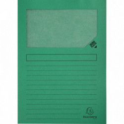 POCHETTES VERT PQT 100 FAB FRANCE COIN PAPIER FOREVER 120G