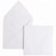 PAQUET DE 20 ENVELOPPES POLLEN 165X165MM 120G BLANC