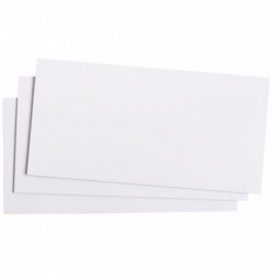 PAQUET DE 25 CARTES POLLEN CLAIREFONTAINE FORMAT 106X 213MM 210G BLANC