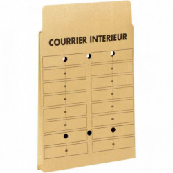 POCHETTES **PQT50* KRAFT COURRIER INTÉRIEUR 3 SOUFFLETS 260X330 120G/M²