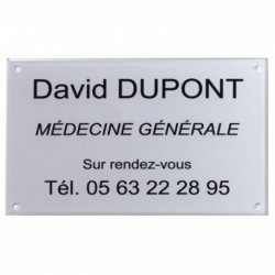 PLAQUE PLEXI À VISSER 12 CM2