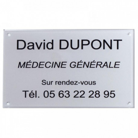 PLAQUE PLEXI À VISSER 12 CM2