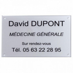 PLAQUE PLEXI À VISSER 16 CM2
