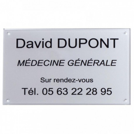 PLAQUE PLEXI ADHESIF DOUBLE FACE OU A VISSER 40 CM2