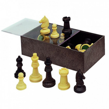 SET DE 32 PIONS D'ÉCHECS EN PLASTIQUE