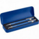 SET STYLO EN ALUMINIUM ET UN PORTEMINE BLEU