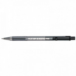 STYLO NOIR BILLE BPS MATIC RÉTRACTABLE POINTE FINE