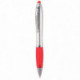 STYLO BILLE TWIST EN ABS AVEC GRIP ROUGE