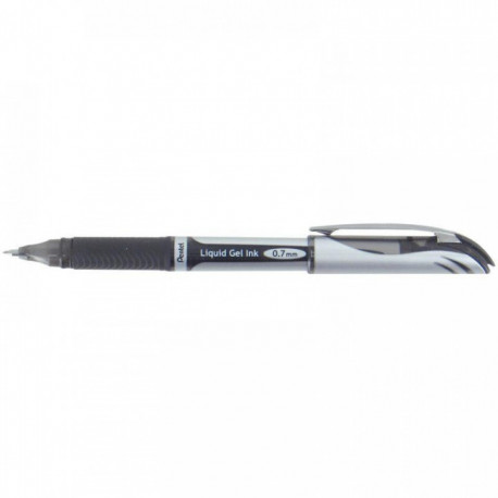 STYLO NOIR ENERGEL BL57 POINTE MÉTAL 0,7MM LIGNE FUTURISTE