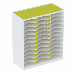 TRIEUR MONOBLOC 36 CASES BLANC/VERT