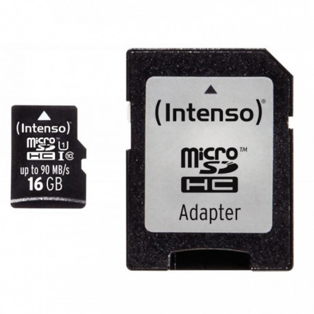 CARTE MÉMOIRE INTENSO MICRO SD UHS I PROFESSIONNEL 16 GO