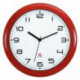 HORLOGE ROUGE SILENCIEUSE DIAMÈTRE 30CM