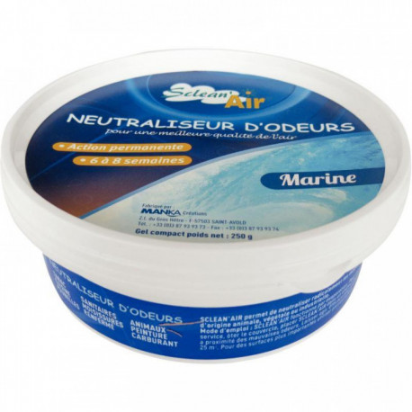 DESODORISANT GEL BOITIER NEUTRALISATEUR AIR MARINE 250gr BD501