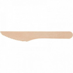 COUTEAUX EN BOIS 16CM PQT DE 100 