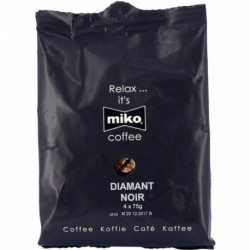 CAFE FILTRE DOSE POUR MACHINE MIKO DIAMANT NOIR 100% ARABICA 75GR (BTE36 DOSES)