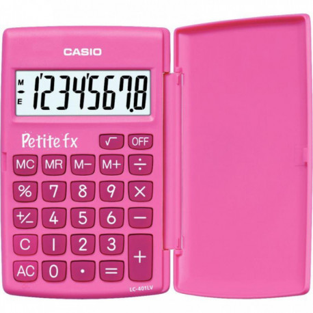 CALCULATRICE FX ROSE 8 CHIFFRES  12X7X1,5 CM CASIO Petite FX rose