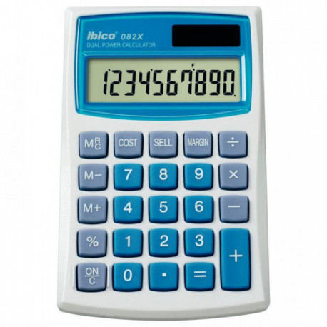 CALCULATRICE POCHE  IBICO 082X 11,2 X 6,8 X0,8 CM ACHAT/VENTE/MARGE IB410017