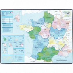 CARTE MURALE FRANCE ADMINISTRATIVE CBG PAPMURFRANCE