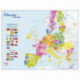 CARTE MURALE SOUPLE EUROPE MONDE 98x138 PAPSOUPLEUROPEMOND