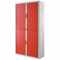 ARMOIRE A RIDEAUXH2,04XL110XP41,5BLANCHE RIDEAUX ROUGES PAPERFLO E2CT0009800056