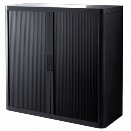 ARMOIRE BASSE NOIRE RIDEAUX NOIRS PAPERFLO E1CT0004400045