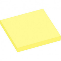 BLOC REPOSITIONNABLE 75x75 JAUNE *PQT12* ECO  FSC 5654-01  LIKE