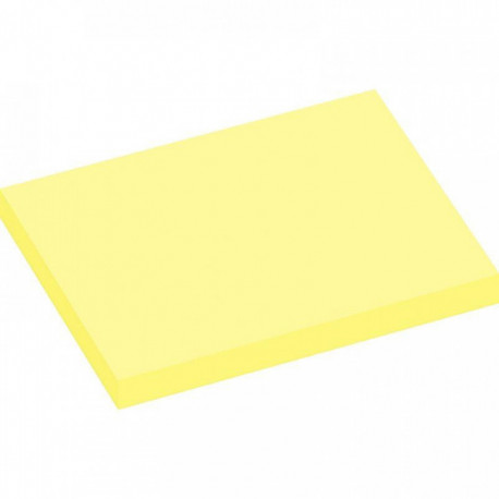 BLOC REPOSITIONNABLE 75X100 JAUNE  *PQT12* 100F ECO FSC LIKE 