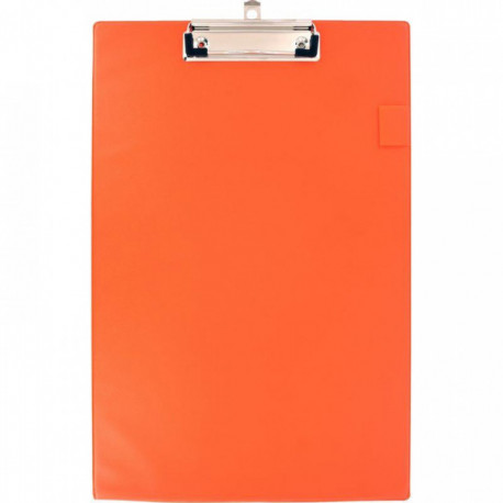 PLAQUE PORTE BLOC EN PLASTIQUE A4+ ORANGE