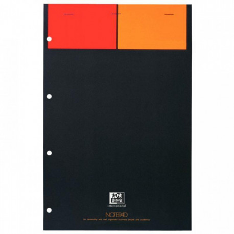 BLOC  A4+ 80G 5X5 PERF 4 TROUS  NOTEPAD  DÉTACHABLES 21X32 OXFORD SCRIBZEE PEFC FAB France 