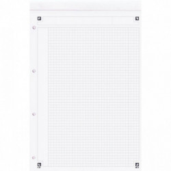 BLOC  A4+ 80G LIGNE PERF 4 TROUS  NOTEPAD  DÉTACHABLES 21X32 OXFORD SCRIBZEE PEFC FAB France 