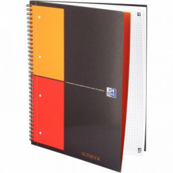CAHIER SPIRALE NOTEBOOK A4+ 5X5 160P PERF.SCRIBZEE  80G COUV CARTE 100103664 FAB France PEFC OXFORD 