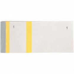 BLOCS VENDEURS 65x135MM BANDE JAUNE LOT 10 ELVE 243