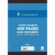 FEUILLE COPIE DOUBLE A4 5X5 70G BLANC  *PQT100* (400PAGES) 21X29,7 PERFOREES REF606 100104884 CONQUERANT ECOLABEL PEFC 