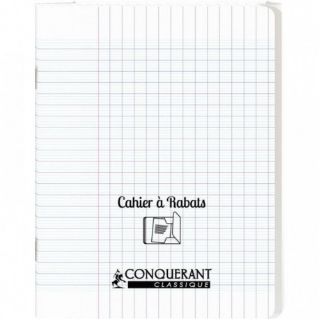 CAHIER A RABAT POLYPRO 17x22 96P 90G SEYES INCOLOR