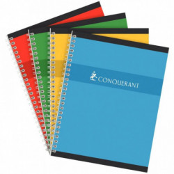 CAHIER SPIRALE  17x22 100P 5X5 70G  *FAB FRANCE* CONQUERANT ECOLABEL 10010507