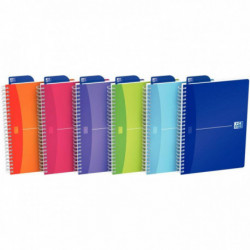 CAHIER SPIRALE A5 180P 5X5X 90G MY COLOURS  OXFORD 100102483