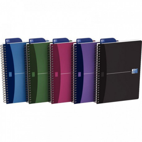 CAHIER SPIRALE A5 180P 5X5 90G PP URBAN MIX REF35-12-04 OXFORD 100104341