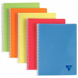CAHIER SPIRALE A4 180P 5X5 90G  LINICOLOR FRESH CLAIREFONTAINE FAB France