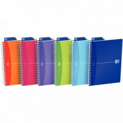 CAHIER SPIRALE A4 100P 5X5 90G MY COLOURS  REF35-12-04 OXFORD 100101948