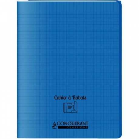 CAHIER A RABAT POLYPRO 24x32 48P 90G SEYES BLEU