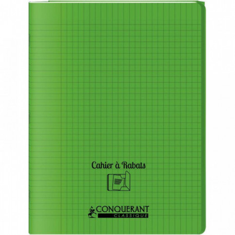 CAHIER A RABAT POLYPRO 24X32 48P 90G SEYES VERT