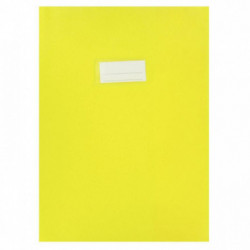 PAQUET DE 10 PROTÈGES-CAHIER ÉPAISSEUR 21/100ÈME 21X29,7CM PVC JAUNE